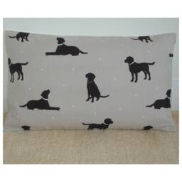Labrador Pillow Cover Brown Oblong Dog Cushion Case Sham Chocolate Lab 12x16 12x20 16x24 20x26 Standard Bolster