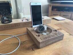 Phone Holder With Change Bowl - thumbnail 1