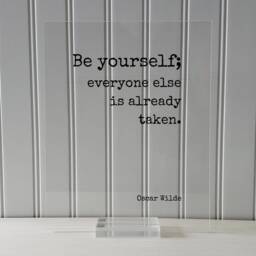 Be Yourself Everyone Else Is Already Taken - Wilde Floating Quote Art Print Individuality Motivational Inspirational - thumbnail 3