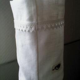 Light Bag Vasenhusse Hourglass With Wings Linen Cotton Lace - thumbnail 2