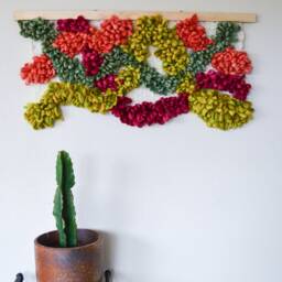Tapestry- Woven Wall Hanging- Modern Weaving- Fiber Art- Fabric Contemporary Fiber Living Room Art - thumbnail 4