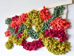 Tapestry- Woven Wall Hanging- Modern Weaving- Fiber Art- Fabric Contemporary Fiber Living Room Art - thumbnail 1