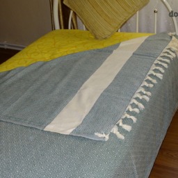 Dark Green Diamond Single Cotton Blanket, Throw - thumbnail 2