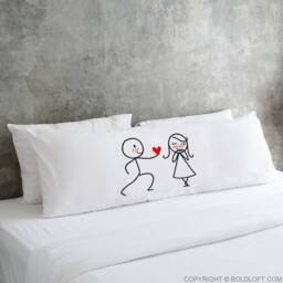Girlfriend Gift, Wife Valentines Day Gift For Her, Cotton Anniversary Dating Gifts, Boldloft Body Pillow Cover - thumbnail 2