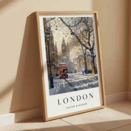 London Cityscape Poster UK Travel Wall Art - thumbnail 2