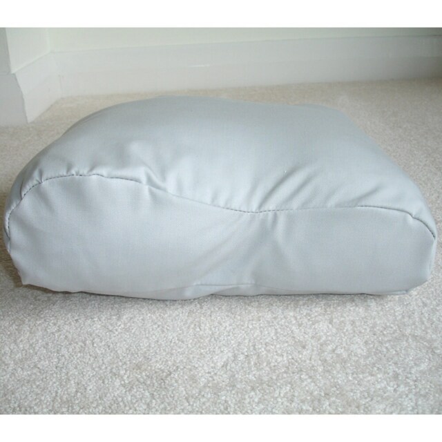 Tempur Original Travel Pillow Cover Only Small 25x31cm Case Neck Orthopaedic Cushion Light Grey Pillowcase Plain Block Solid Pale Colour - image 1