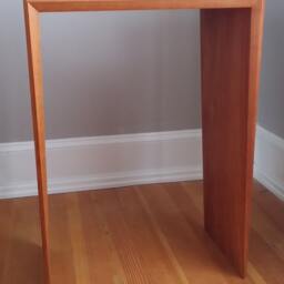 Modern Side Table With Tapered Sides & Beveled Edges - thumbnail 2