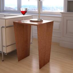Modern Side Table With Tapered Sides & Beveled Edges - thumbnail 4