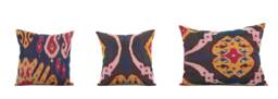 "Set Of 3 Pcs, Old Ikat Pillow Cover, Pillow, 15.35"" X 15.55"