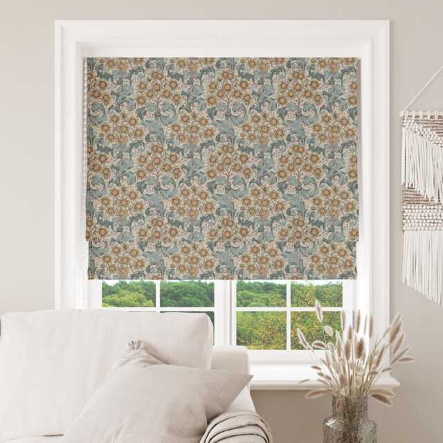 Custom Made To Measure Roman Blind Shade William Morris Orchid Tourmaline Hand Crafted - image 1