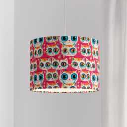 Pink Cat Lampshade Drum Lamp Shade - Cats Shade, Kittens, Decor, Ceiling Lamp, Table 25cm 30cm 35cm 40cm 45cm - thumbnail 3