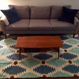 Handmade Swedish Kilim Rug Custom Scandinavian Wool Rug, Boho Minimalist Decor Bedroom Carpet - thumbnail 4