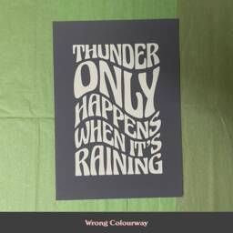 A4 Wonky Prints Sale - Seconds & Samples #2 Lyrics Music A5 Wall Art Poster Print Gift - thumbnail 3