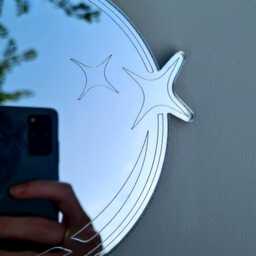 Crystal Ball Mirror Witchy Decor Mystic Wall Art Celestial Room Aesthetic Magic Moon Witch Psychic Spiritual Gift - thumbnail 2