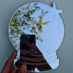 Crystal Ball Mirror Witchy Decor Mystic Wall Art Celestial Room Aesthetic Magic Moon Witch Psychic Spiritual Gift - thumbnail 3
