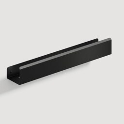Black Towel Holder Steel Bathroom Rack, 50cm-19.68 - thumbnail 2