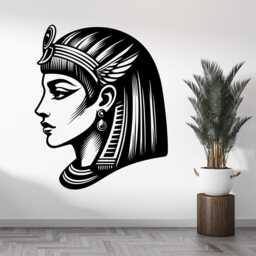 Cleopatra Wall Decal Egyptian Queen Vinyl Room Decor 2696 - thumbnail 3