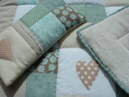Crawling Blanket With Name, Baby Blanket, Crawling Name + Pillow Lena Patchwork Personalized