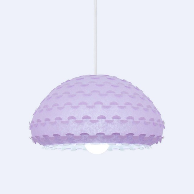 Lavender Colored Modern Pendant Lamp - Kasa L Ceiling Light - image 1