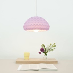 Lavender Colored Modern Pendant Lamp - Kasa L Ceiling Light - thumbnail 2