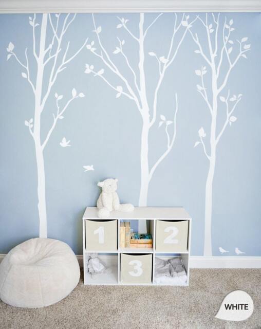 "White Birch Tree Wall Decals Nursery Decor - 92"" X 81" - image 1