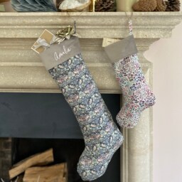 Long Or Short Personalised Liberty Print Christmas Stocking