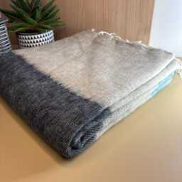 Hand-Loomed Himalayan Yak Wool Throw Blanket Sherpa Travel Wrap M13
