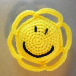 Smile Face Crochet Baby Toy - thumbnail 2