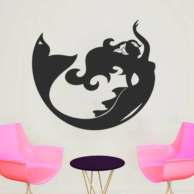 Mermaid Wall Decal Removable Vinyl Art 4318 - image 1