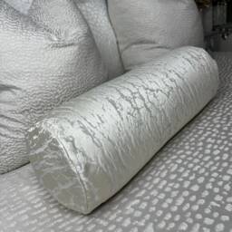 "Luxury Cushion, Champagne Cushion Bolster 16"" X 6"