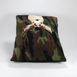 Male Deer Pillow Small Handmade Camouflage Hunting Camo - thumbnail 3