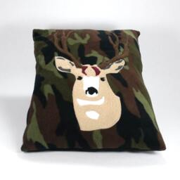 Male Deer Pillow Small Handmade Camouflage Hunting Camo - thumbnail 2