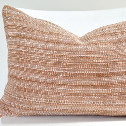 Brown Tribal Hemp Hand Woven Natural Dye Color Pillow Cover - thumbnail 2
