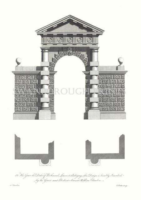 Architectural Drawings. Wall Art Print. Classic Art. Poster Garden Folly Architecture Architect Gift. Building - image 1