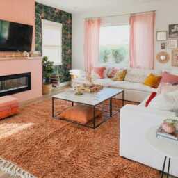 Solid Brown Abstract Moroccan Rug - Hand Tufted Earthy Tone Berber Shag Carpet Large Living Room Area - thumbnail 3