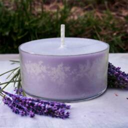 Lavender Scented Candle Soy Tealight Rustic Home Decor - thumbnail 2