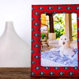 University Of Georgia Bulldogs Woven Silk 5x7 Graduation Picture Frame - Officially Licensed Uga Gifts - thumbnail 2