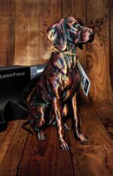 3D Printed Hungarian Vizsla Figurine Dog Memorial Ornament - thumbnail 1