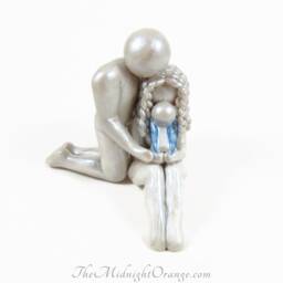 Loss Of A Child Sculpture - Custom Family Remembrance Keepsake By The Midnight Orange Made To Order - thumbnail 3