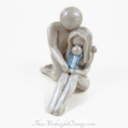 Loss Of A Child Sculpture - Custom Family Remembrance Keepsake By The Midnight Orange Made To Order - thumbnail 1