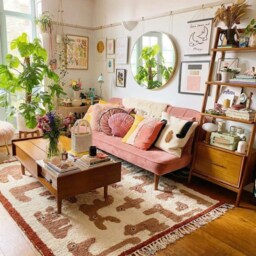 Cream Moroccan Berber Rug With Playful Animal Motif, Handmade Wool Shag Rug, Tribal Style 9x12 Area For Living Room - thumbnail 3