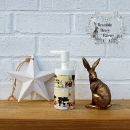 Soap Dispenser Emma Bridgewater Bright New Morning Cows Pigs Sheep Hand Wash Glass Handmade - thumbnail 2