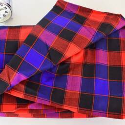 African Maasai Shuka Blanket - Acrylic Plaid Throw, Sarong Wrap - thumbnail 3