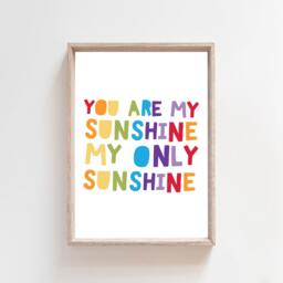 2 You Are My Sunshine Only Sunshine, Girls Nursery Prints, Boys Wall Art, Bedroom Decor, Decor - thumbnail 3