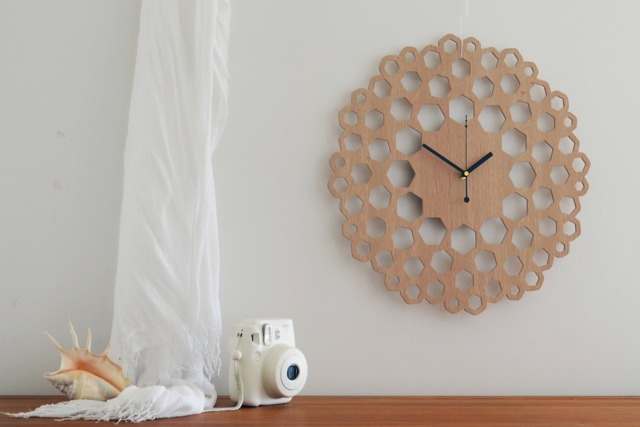 Wall Clock - Wood Clock, Anniversary Gift, Hanging Living Room Home Decoration, Silent Clocks For - image 1