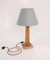 Table Lamp Base/Old Reclaimed Wood Table