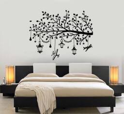 Wall Vinyl Decal Kids Room Branch With Toys Children Nursery Decor Mural Art 1450Dz - thumbnail 1