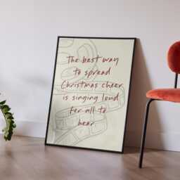 Personalised Christmas Movie Quote Print - Festive Film Wall Art Gift - thumbnail 1