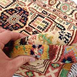 3x5Ft Beljik Gandumi Tribal Wool Rug, Afghan Handmade Oriental Bedroom Carpet - thumbnail 4