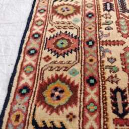 3x5Ft Beljik Gandumi Tribal Wool Rug, Afghan Handmade Oriental Bedroom Carpet - thumbnail 3